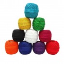 NEW BEAUTIFUL - LOT SET of 10 - 100% Cotton Mercer Yarn Thread - Crochet Lace Knitting Embroidery (10 Balls - 200 Grams)